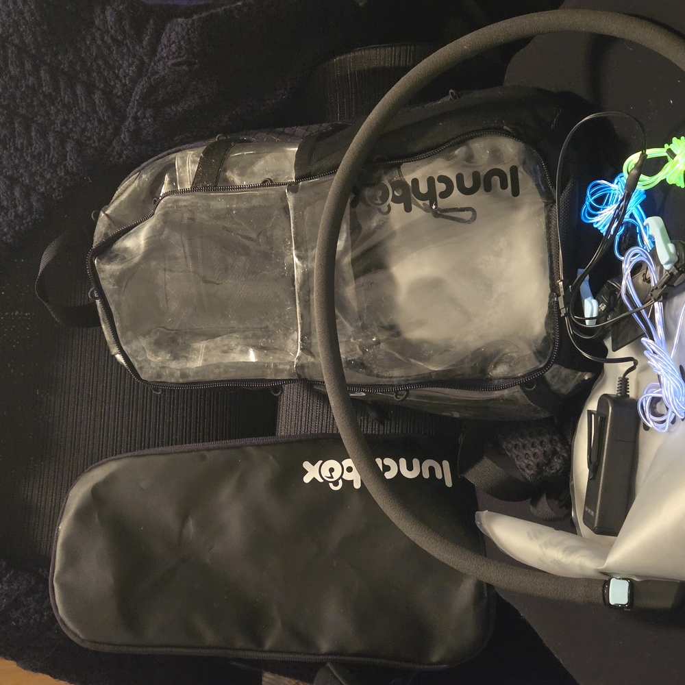 Clear Lunchbox Anti Theft Festival Bag & Hydration Pack